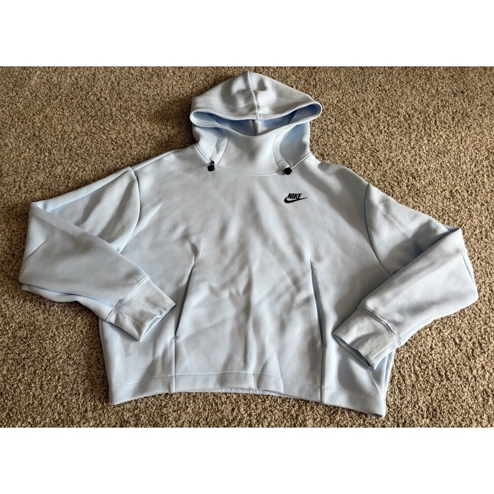 Women's Nike Powder Blue Oversize Hooded Sweatshirt, XS, NWT